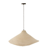 J-Line Hangende Lamp Kegel Zeegras Wit