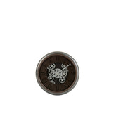 J-Line Radars Romeinse Cijfers klok - metaal - bruin/ zilver - Ø 52 cm