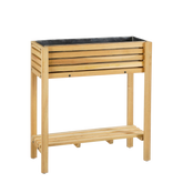 Glenwood Plantenbak Rechthoek voor Buiten - L70 x B30 x H75 cm - Acaciahout - Bruin