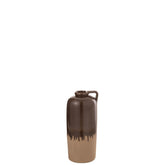 J-Line vaas Handvat - keramiek - beige/bruin - small