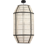 Pella Hanglamp - H58 x Ø33 cm - Linnen - Off White