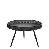 Lagune Salontafel - H46 x Ø70 cm - Metaal - Zwart