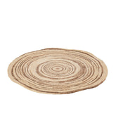 J-Line tapijt Rond - jute - beige/bruin