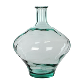 Kyara Fles Vaas - H46 x Ø38 cm - Gerecycled Glas - Transparant
