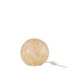 J-Line lamp Melissa Rond - glas - beige - small