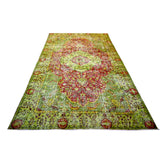 Groen vintage vloerkleed - 287x170 cm - HANDGEMAAKT