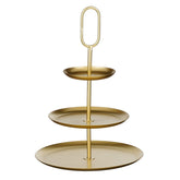 Rama Etagere 3 Laags - L38 x B38 x H55 cm - Metaal - Goud