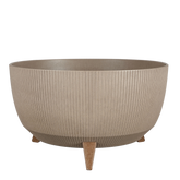 Doppio Bloempot op Poten - H22 x Ø47 cm - Polypropyleen - FSC Mix - Taupe