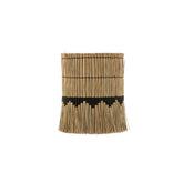 J-Line lampenkap Motief - gras/rotan - naturel/zwart - small