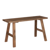 Bold Houten Bankje - L80 x B37 x H44 cm - Gerecycled Hout - Bruin