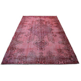 Roze vintage vloerkleed - 272x172 cm - HANDGEMAAKT