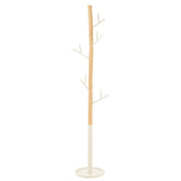 J-Line kapstok - hout - wit/naturel