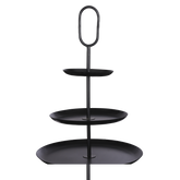 Rama Etagère 3 Laags - H55 x Ø38 cm - Metaal - Zwart