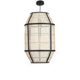 Pella Hanglamp - H46 x Ø29 cm - Linnen - Off White