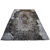 Grijs super vintage vloerkleed - 290x174 cm - HANDGEMAAKT