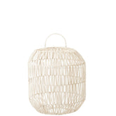 J-Line lampenkap Cyclinder - rotan - wit
