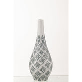 J-Line Vaas Kousa Peer Porselein Blauw/Wit
