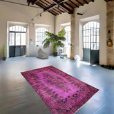 Paars vintage vloerkleed - 281x165 cm - HANDGEMAAKT