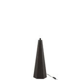 J-Line lampvoet octogonaal - loofhout - zwart - small