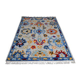 Beige Azeri vloerkleed - 94x67 cm - HANDGEMAAKT