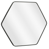 Rossi Wandspiegel - L80 x B71 cm - Metaal - Zwart
