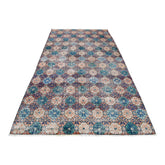 Vintage bloemen vloerkleed - 249x133 cm - HANDGEMAAKT