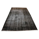 Zwart vintage vloerkleed - 262x156 cm - HANDGEMAAKT - HANDGEMAAKT