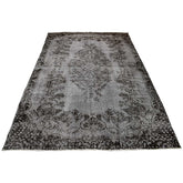 Grijs vintage vloerkleed - 260x167 cm - HANDGEMAAKT