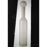 J-Line Vaas Fles+Stop Effen Glas Wit Large