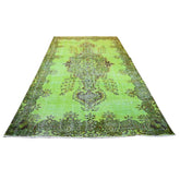 Groen vintage vloerkleed - 290x170 cm - HANDGEMAAKT