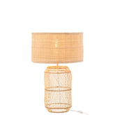 J-Line Lamp Mush Linnen/Bamboe Naturel