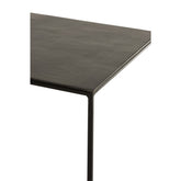 J-Line bijzettafel Oxidize - aluminium/ijzer - zwart/groen
