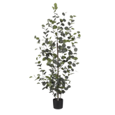 Eucalyptus Kunstplant in Bloempot - H150 x Ø30 cm - Groen