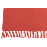 J-Line Plaid - katoen - roze - 195 x 137 cm