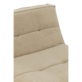 J-Line Sofa Grid Populierenhout/Schuim Donker Beige