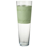 J-Line vaas Delph - glas - transparant/groen - extra large
