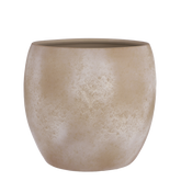 Lester Bloempot - H35 x Ø38 cm - Terracotta - Crème