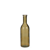 Rioja Fles Vaas - H50 x Ø15 cm - Gerecycled Glas - Oker