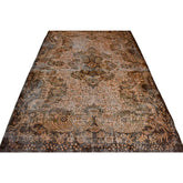 Bruin vintage vloerkleed - 283x176 cm - HANDGEMAAKT