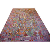Kleurrijke kelim - 307x207 cm - HANDGEMAAKT