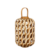 Helios Windlicht - H49 x Ø31 cm - Gerecycled Polyester - Bruin