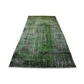 Groen vintage vloerkleed - 268x144 cm - HANDGEMAAKT