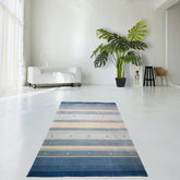 Blauw Gabbeh vloerkleed - 210x140 cm - HANDMADE