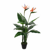 Strelitzia Kunstplant - H110 x Ø60 cm - Groen