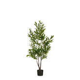 Kunstplant Olijfboom in Pot - H120 x Ø70 cm - Groen