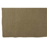 J-Line Plaid effen - katoen - olijfgroen - 200 x 150 cm