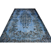 Blauw vintage vloerkleed - 316x178 cm - HANDGEMAAKT