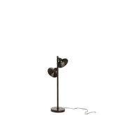J-Line lamp Staand 2 Lampen - ijzer - donkerbruin