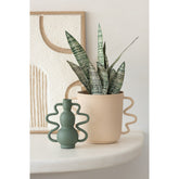 J-Line vaas Julien - aluminium - beige