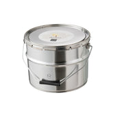 J-Line Buitenkaars Verfpot Ikoko Metaal/Was Wit Large 135U